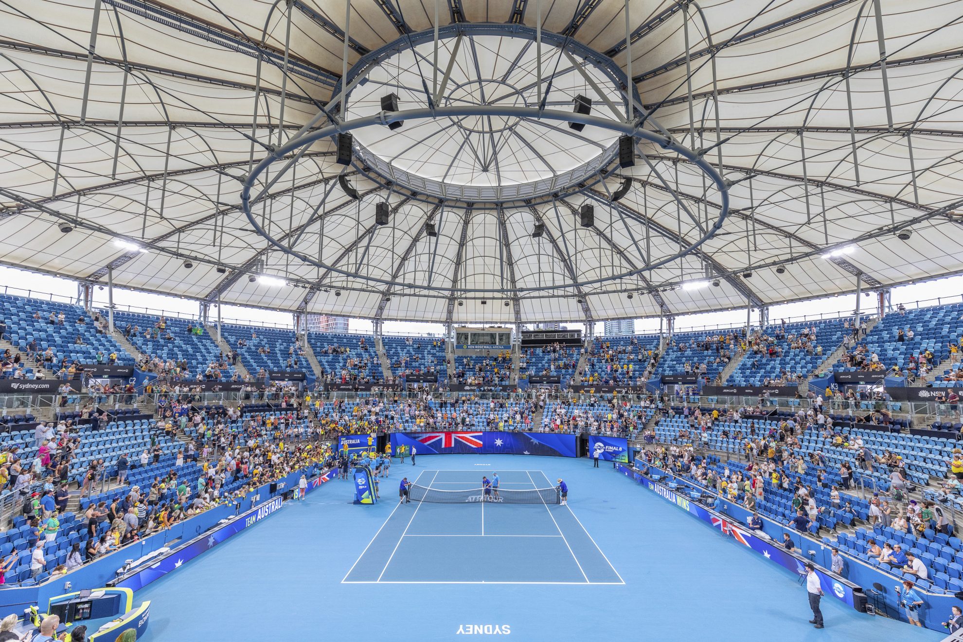 Efficient sports stadium cooling at Ken Rosewall Arena with Airius Fans