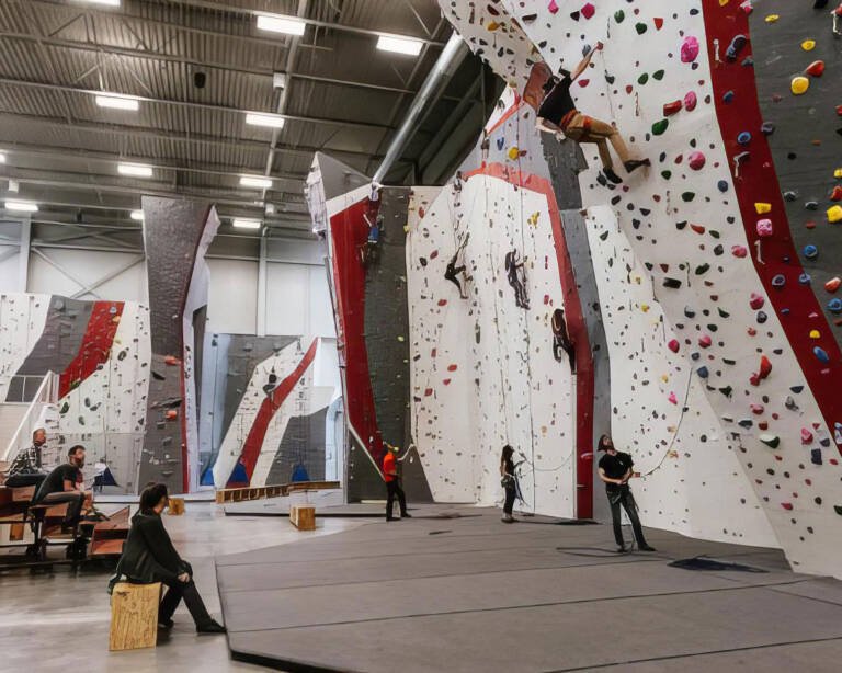 Destratification fans for climbing gyms improve comfort and reduce temperature stratification