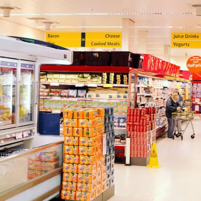 destratification energy efficient fans for grocery stores
