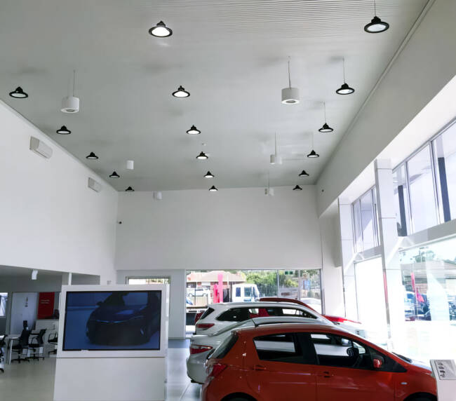 destratification fans for auto dealerships