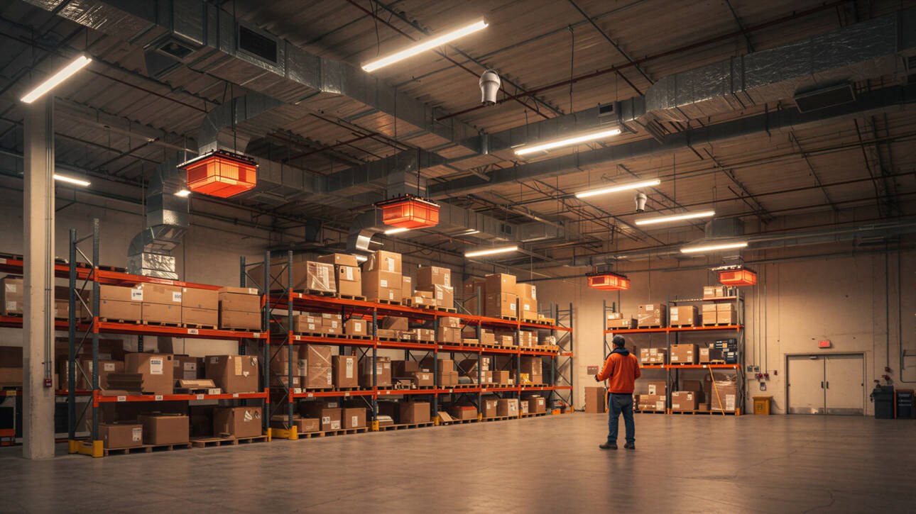 Destratification fans for winter